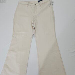 Talbots Flawless High Waist Flare Jeans Size 18 Natural Denim